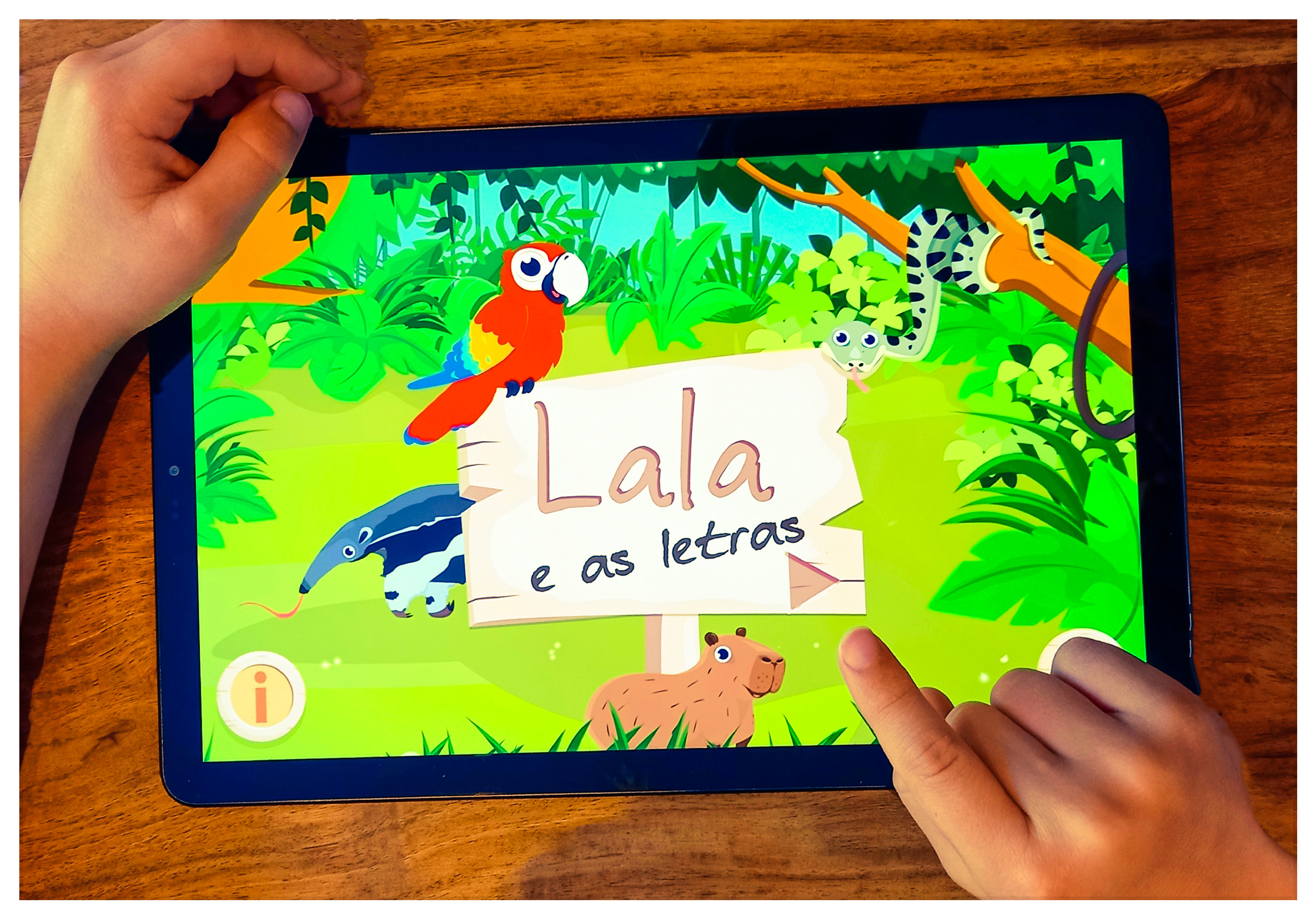 The LALA early reading app - Eng App fir op Liesen a Schreiwe virzebereeden project image